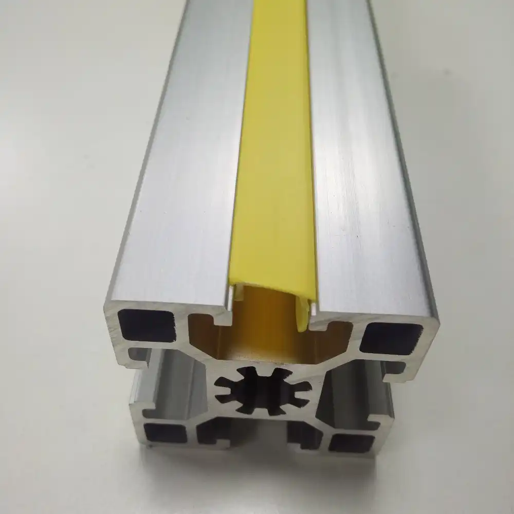 Standard T Slot Cover strip Black/Grey/Yellow u shaped plastic edge