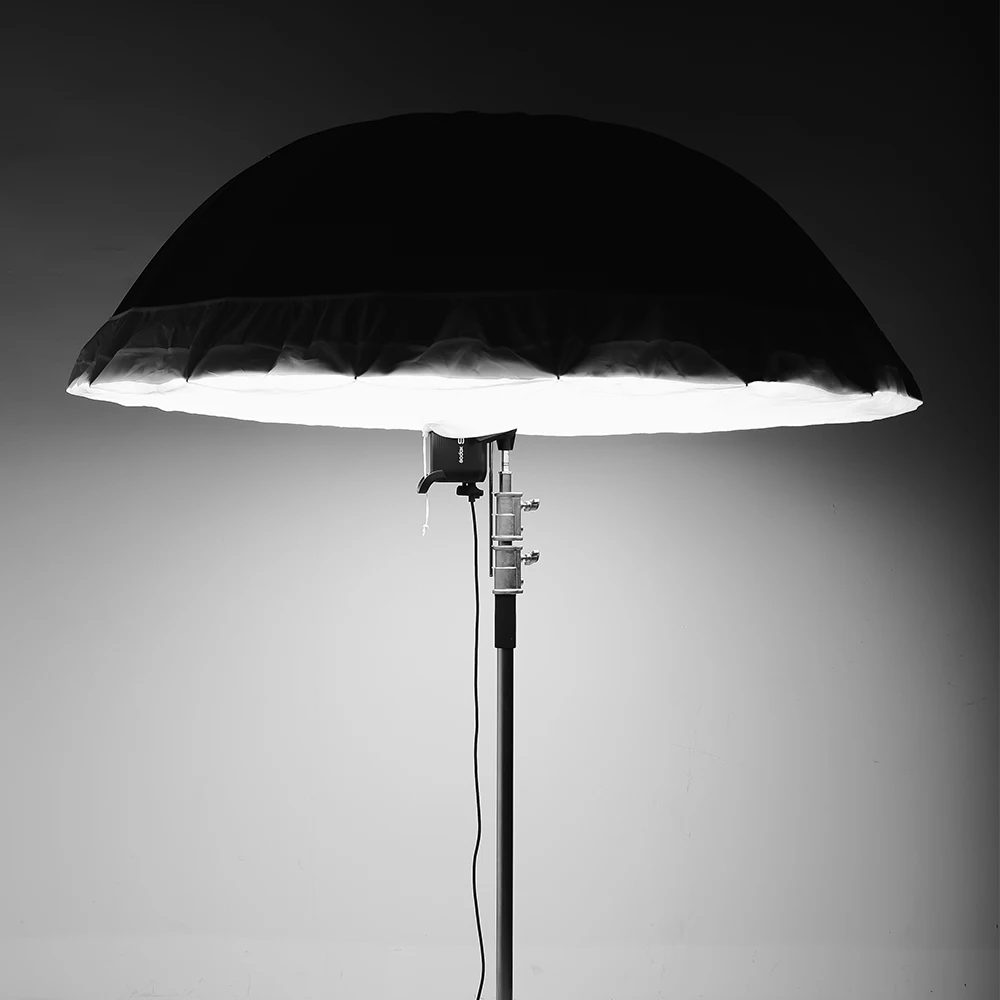 Godox студийный фотографический Зонт 60 дюймов 150 см черный серебристый отражающий