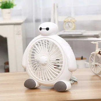 

220V Desktop Fan Mini Cute Baymax shape Ventilador Natural wind / Standard Wind Adjustable speed Electric Fan