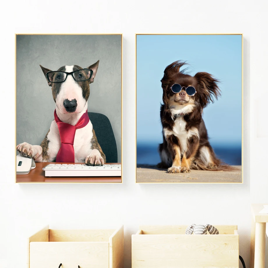 Cartoon-Funny-Dog-Guilty-Fashion-Arrow-Wall-Art-Canvas-Painting-Nordic-Posters-And-Prints-Wall-Pictures(1)