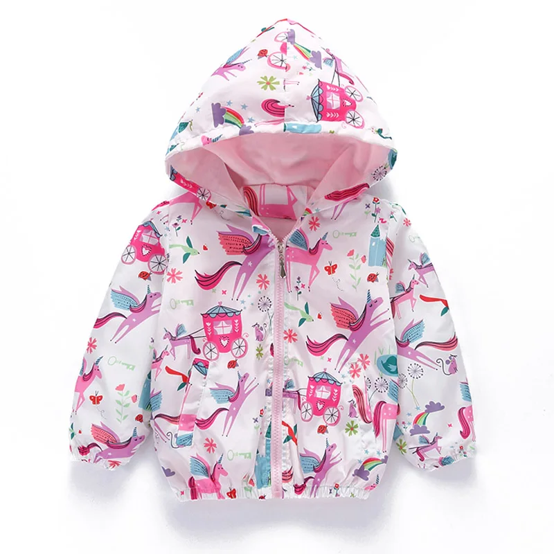 Г. Ветровка для маленьких девочек; осенне-зимняя куртка для девочек; плащ для мальчиков; детская верхняя одежда; пальто для девочек; куртка; детская одежда - Цвет: Picture color