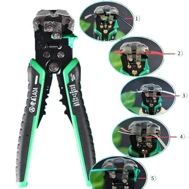 

Automatic Professional Wire Stripper Multi-function Alectrical Wire Stripping Pressure Adjustable High Quality Hand Tool Pliers