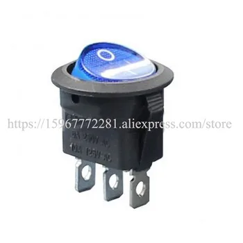 

LED miniature Rocker Switch ON-OFF wateproof Rocker Switch KCD1-8-101N button with light switch
