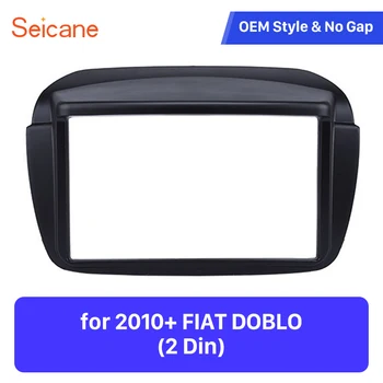

Seicane Double Din Car Radio Fascia CD DVD Trim Installation Frame Panel Audio Fitting Adaptor Kit For FIAT DOBLO Dashboard