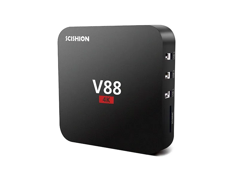 تي في بوكس أندرويد V88 1 GB RAM 8 GB ROM RK3229 رباعية النواة 1080 P HD tv Box مزود بواى فاى مشغل الوسائط مجموعة أعلى مربع