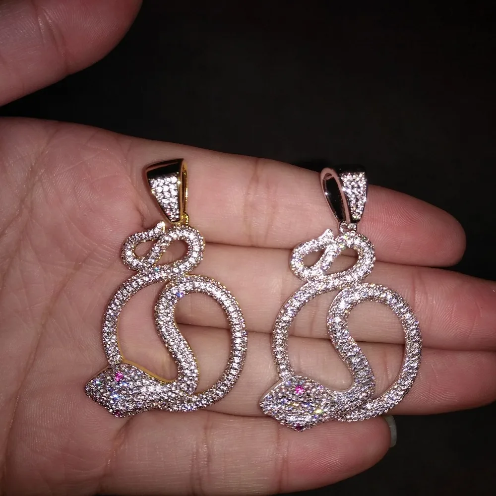 VANAXIN ожерелье с подвеской в виде змеи, кубический цирконий ААА, блестящее ожерелье для мужчин, хип-хоп ювелирные изделия, высокое качество, вечерние цепочки, подарок для женщин