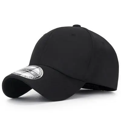 COKK, бейсболка, мужская, Snapback, шапки для мужчин, облегающая, закрытая, полная, женская, Gorras Bone, Мужская кепка, эластичная - Цвет: Black