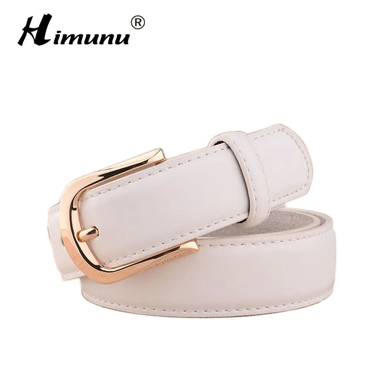 Himunu 2018 Belts Women Brand Luxury Genuine Leather Female Belt for Women Pin Buckle Cowhide