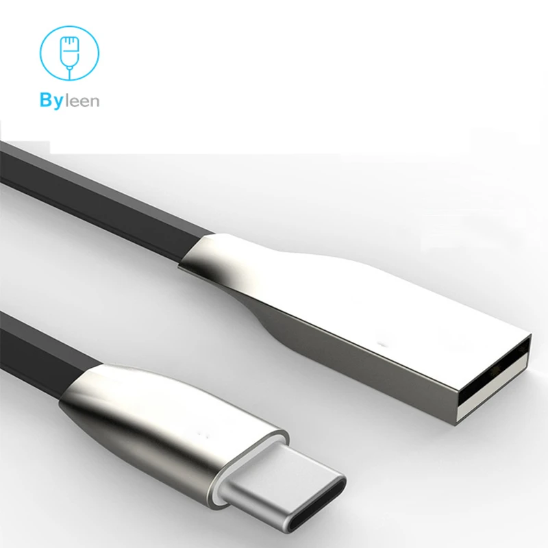 3 фута 6 футов цинковый сплав USB C быстрая Синхронизация и зарядка type C кабель для мобильного телефона huawei P10 P20 P30 Lite Pro Honor 7a 10 Pro Nova 4e - Цвет: Черный