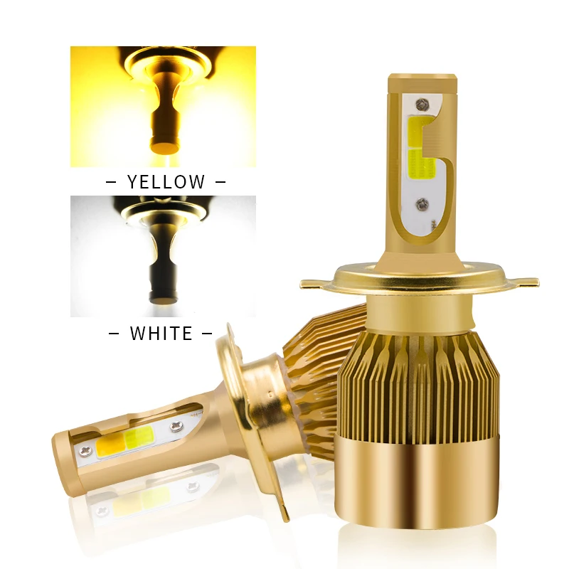 

H4 H7 H11 H1 H3 9005 9006 COB Car LED Headlight Bulbs Hi-Lo Beam 72W 8000LM 3000K 6000K Auto Headlamp Fog Light Bulb DC12v 24v