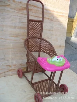 

Baby baby car, with the car bamboo rattan music children four wheel cart, hot summer
