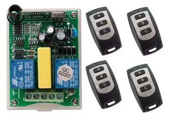 

AC 220V 2 CH Wireless Remote Control Switch 1 * receiver + 4* transmitter Tubular motor ac motor and reversing garage door JRL-8