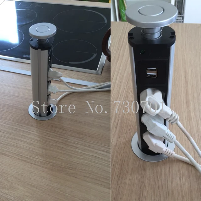 220v 16a Pull Pop Up Electrical 3 Eu Socket 2 Usb Outlet 220v 16a Pull Pop Up Electrical 3 Eu Socket 2 Usb Outlet Kitchen Table