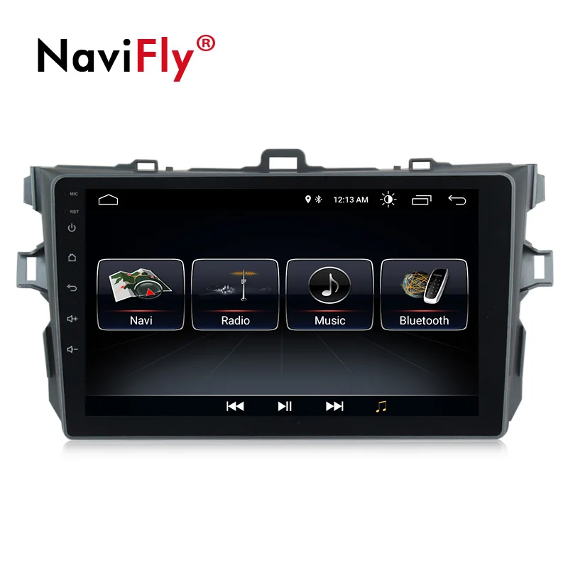 Perfect NaviFly 1G+16G/2G+32G Android 8.1 car multimedia player for Toyota corolla 2006-2011 9 inch car stereo radio video audio player 1