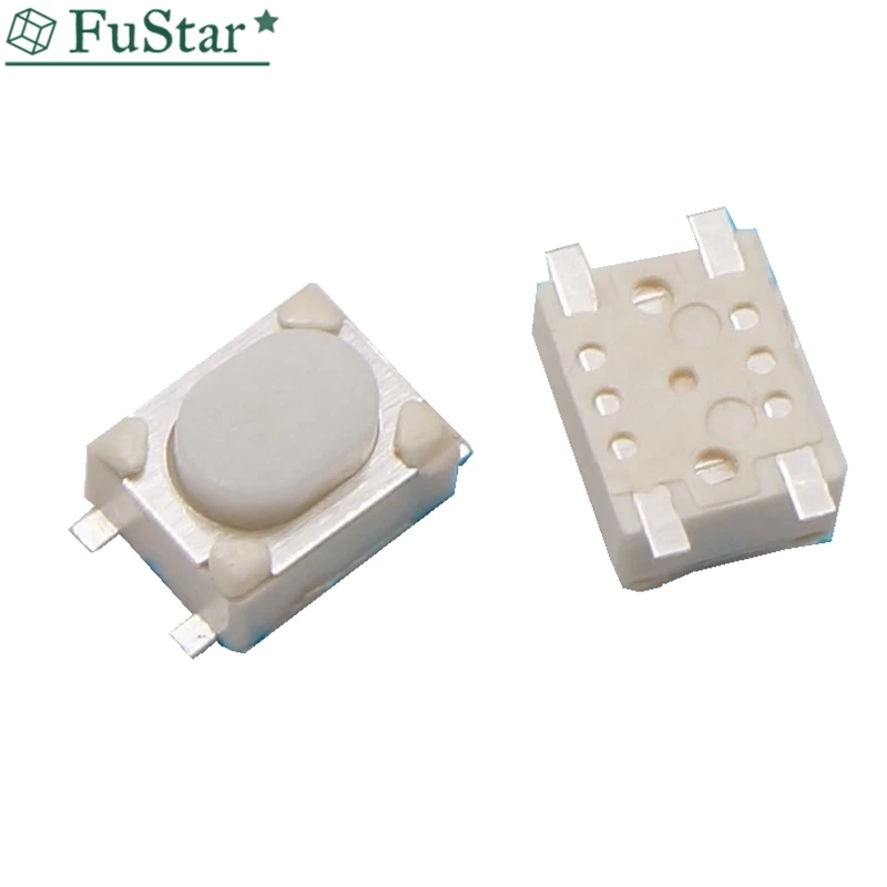 50PCS SMD 4Pin 3X4X2.5MM White Tactile Tact Push Button Micro Switch Momentary 3*4*2.5 mm | Обустройство дома