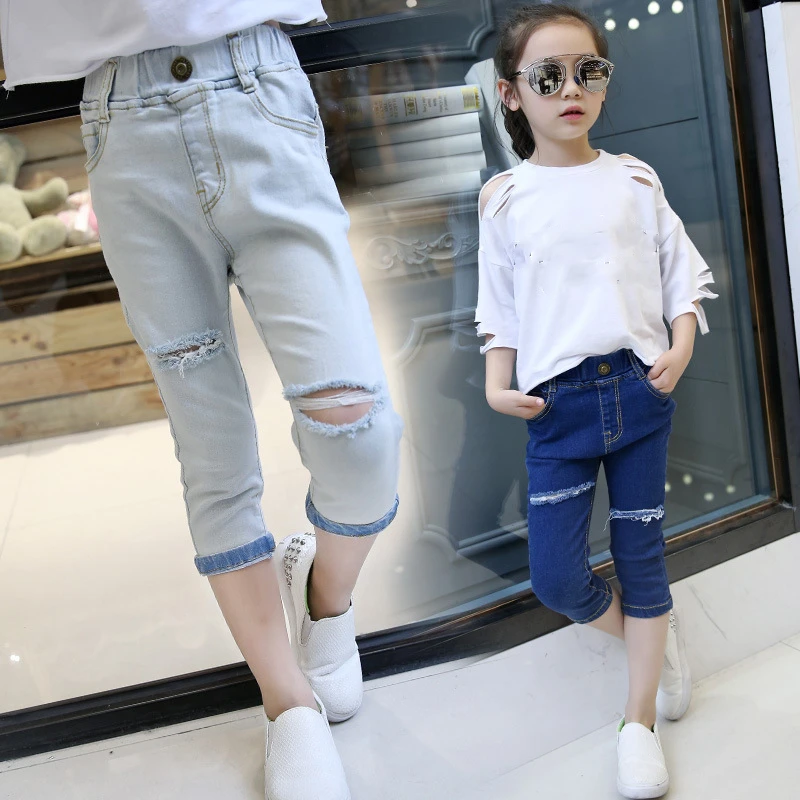 big girls ripped jeans