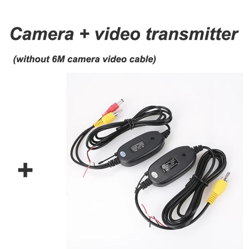 Беспроводная камера заднего вида для R enaul t Fluence Clio 4 CCD Водонепроницаемая камера ночного видения резервная парковочная камера - Название цвета: camera and wireless