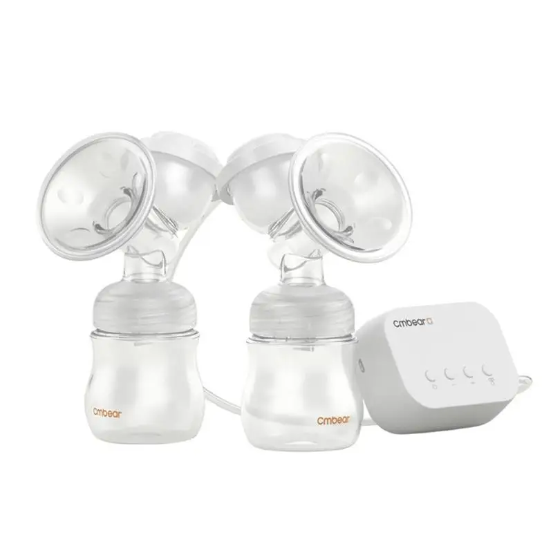 

Double Bottles Electric Breast Pump Set Double Baby Breast Pump Breast Feeding Milk Bottle Breastfeeding USB Suction Milking