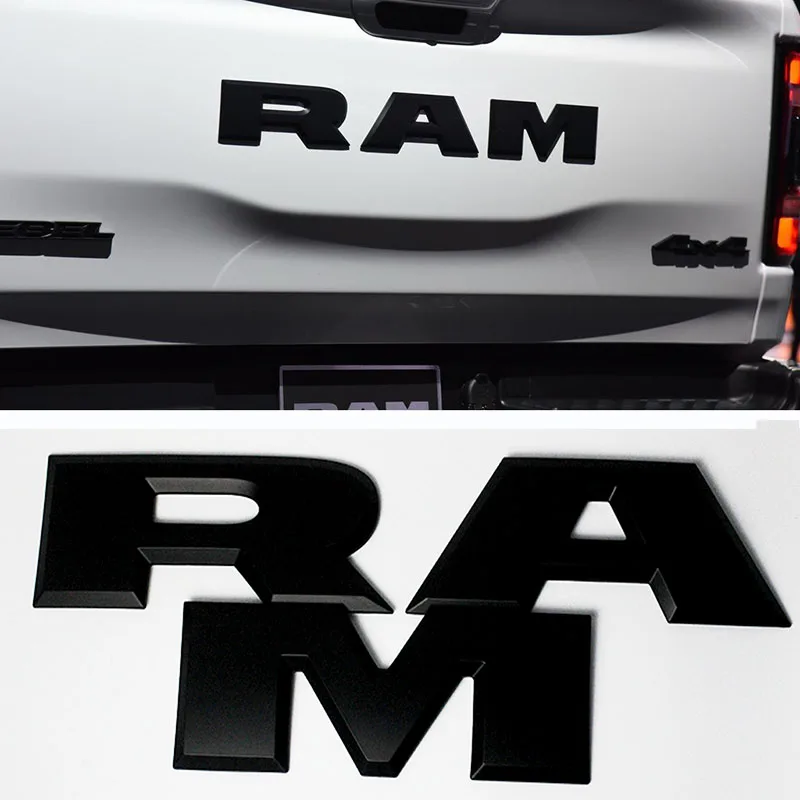 Zcardon 1x RAM 2500 Heavy Duty Emblem 3D ABS Stickers Nameplates Auto Emblem Replacement for RAM 2500 Aruisi