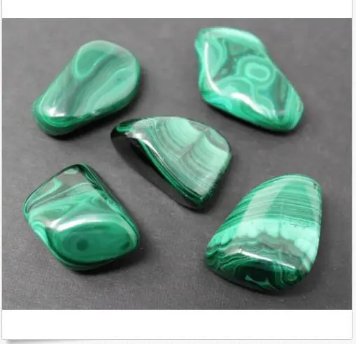 

5 MEDIUM Malachite Tumbled Stone (Crystal Healing Reiki Gemstone Metaphysical)