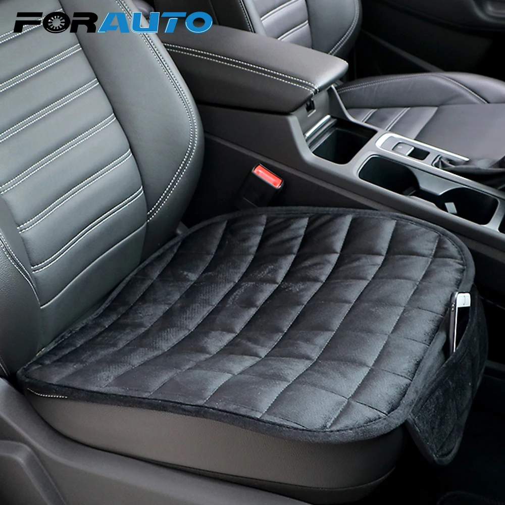 

52*52cm Vehicular Protector Car Seat Cushion Universal for Winter Front Car Chair Pad Soft Warm Plush Anti-skid Pad Seat Covers