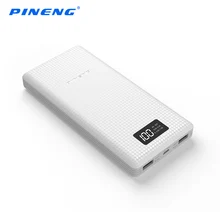 Pineng 20000 мАч Мощность банк Портативный внешний Батарея Pack Резервное копирование Зарядное устройство ЖК-дисплей Dual USB Мощность Bank для iPhone Samsung S8 xiao Mi mi