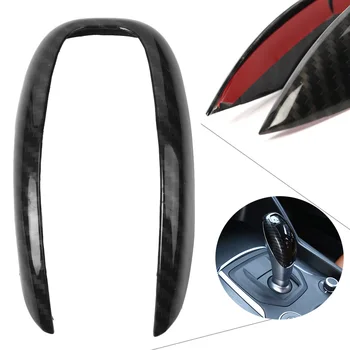 

Car Gear Shift Head Cover Trim Decoration For Alfa Romeo Giulia Stelvio 2017 Carbon Fiber Color ABS Plastic