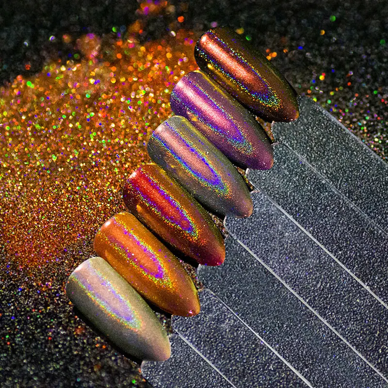 Ногтей Glitter Mixed Цвет Super Gold Лазерная Сияющий переливающийся Flakies ногтей блестка порошок Маникюр украшения для ногтей