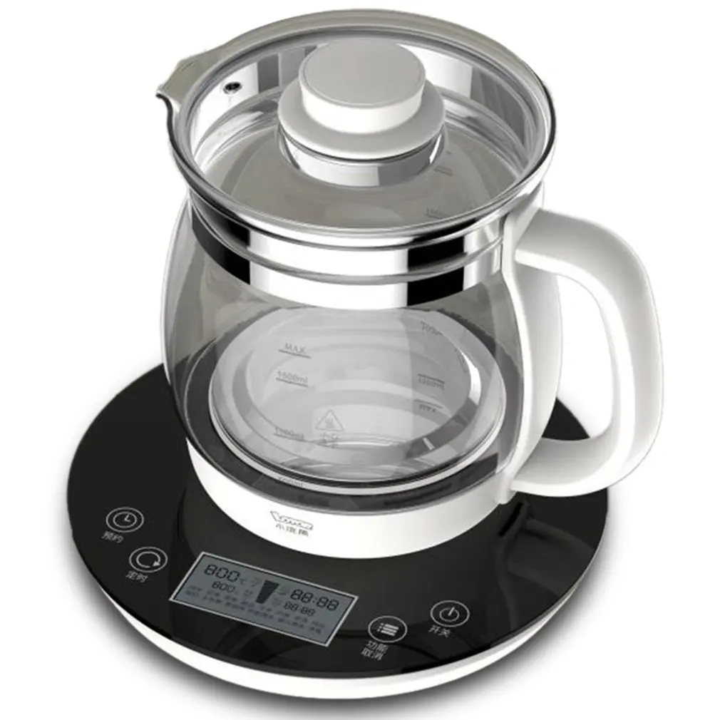 Fully Automatic Multifunction Thicken Glass Electric Kettle Teapot 1.8L