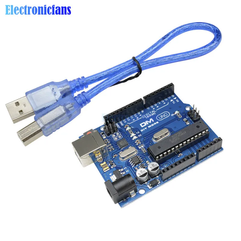 Один комплект бокс для UNO R3 (CH340G) ATMEGA16U2 + микросхема MEGA328P Arduino R3|Интегральные схемы|