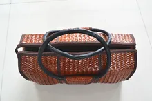 45×23 CM Große Stroh band Gewebt Frauen Tasche Stroh Große Tasche Nähte Prozess Hohe-Ende Taschen A2828