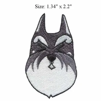 

Chinchillas embroidery patch 1.34"wide /grey and white/cute/children patch