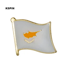 Cyprus flag pin нагрудные значки 10 шт. брошь 20 шт. на лот значки KS-0155 - Цвет: KS-0155