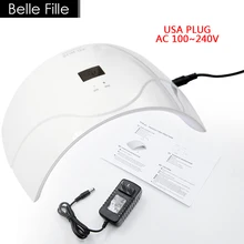 УФ-Лампы Ногтей Сушилка 24 Вт США/ВЕЛИКОБРИТАНИЯ Plug ПРИВЕЛО AC100-240V Быстрое Отверждение Ногтей Гель Для Ногтей Маникюр Машина Профессиональный салон Инструмент