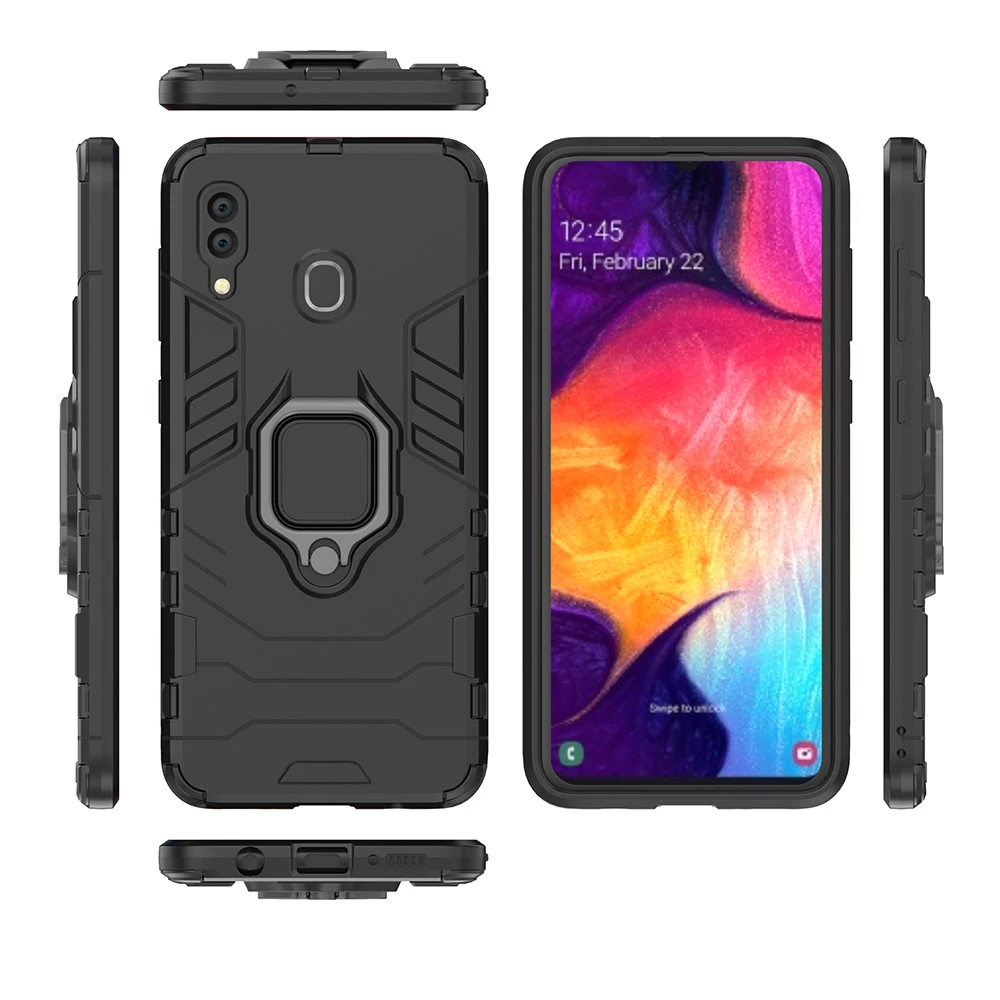 Ударопрочный армированный чехол KEYSION для Samsung Galaxy A30 A20 A10 подставка держатель