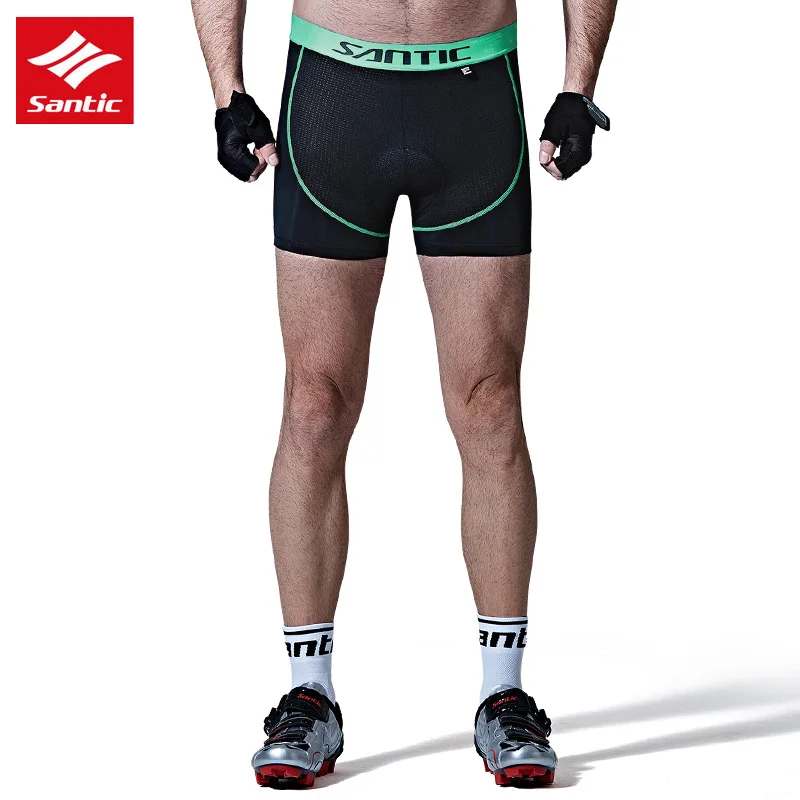 

Santic Men Cycling Underwear Shorts Bicycle Underwear Downhilll Mtb Shorts Shockproof Underpants Bike Shorts Compression Tights