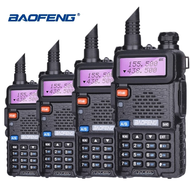 4 шт. Специальная цена Baofeng UV 5R Walkie Talkie VHF UHF двухсторонняя радиосвязь Ham HF трансивер