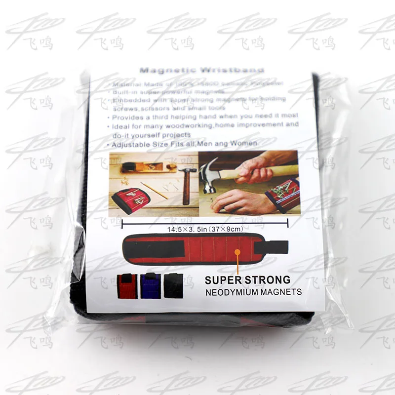 Магнитный браслет Портативная сумка для инструментов с 3 магнитами электрик наручный инструмент ремень саморезы Сверла браслет для