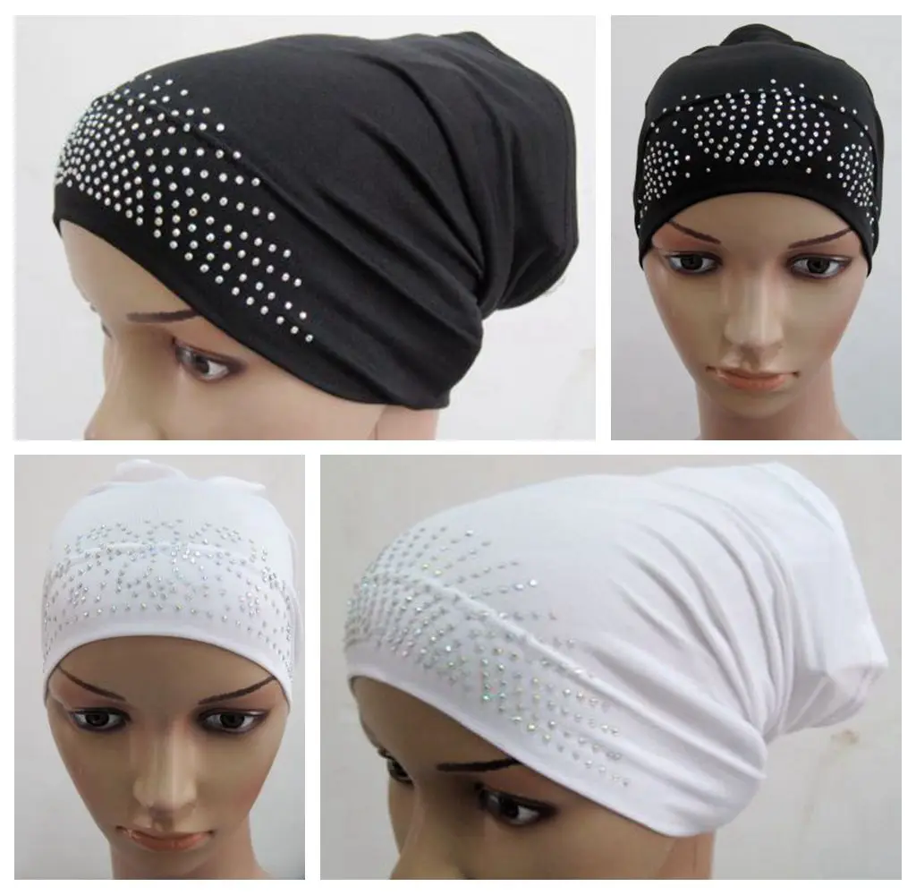 Free Shipping Full Cover Inner Muslim Cotton Hijab Cap Islamic Head