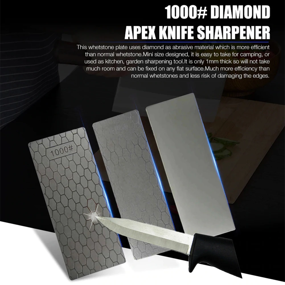 

Profession 400 1000 Thin Sharpens Knives Diamond Sharpening Knife Diamond Plate Whetstone Knife Sharpener Grinder Grinding Tool