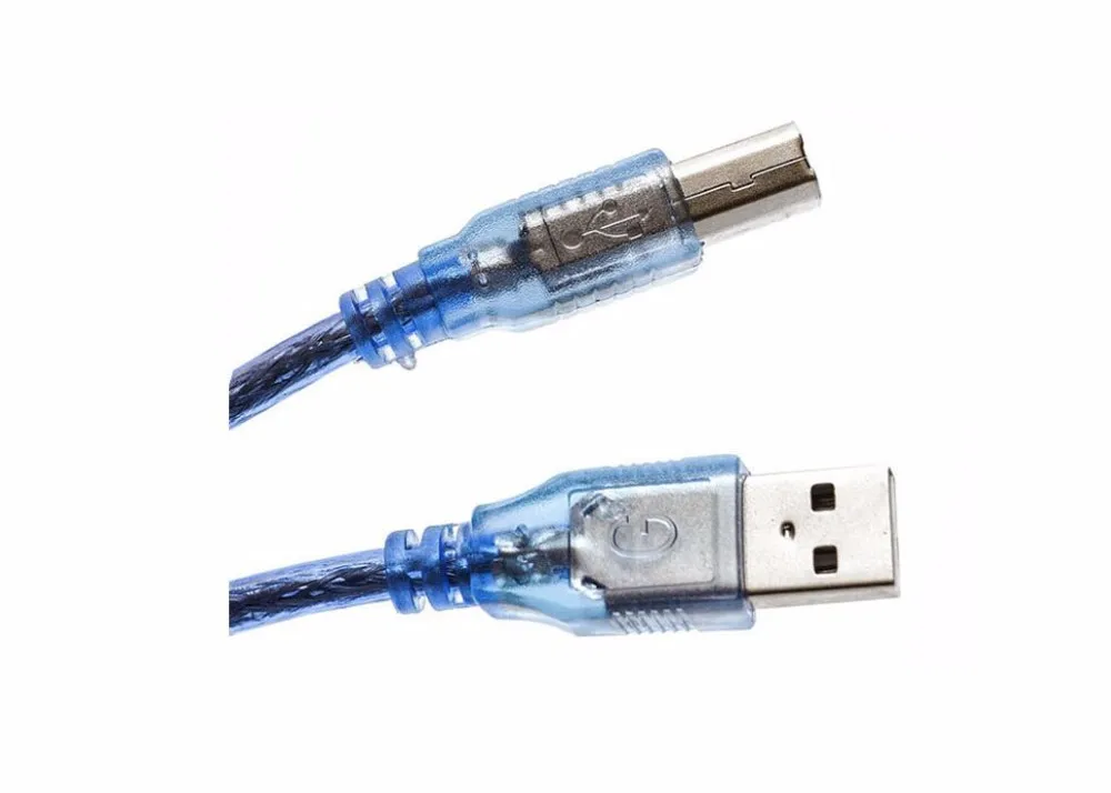 JINCHI USB 2,0 удлинитель для печати м 3 м 5 м OHFC медь прозрачный синий Расширенный USB кабель для принтера HDD