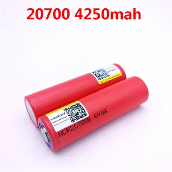 

2pcs/lot Liitokala 20700B 20700 4250mAh battery NCR20700B high rate battery cell 20A 20700