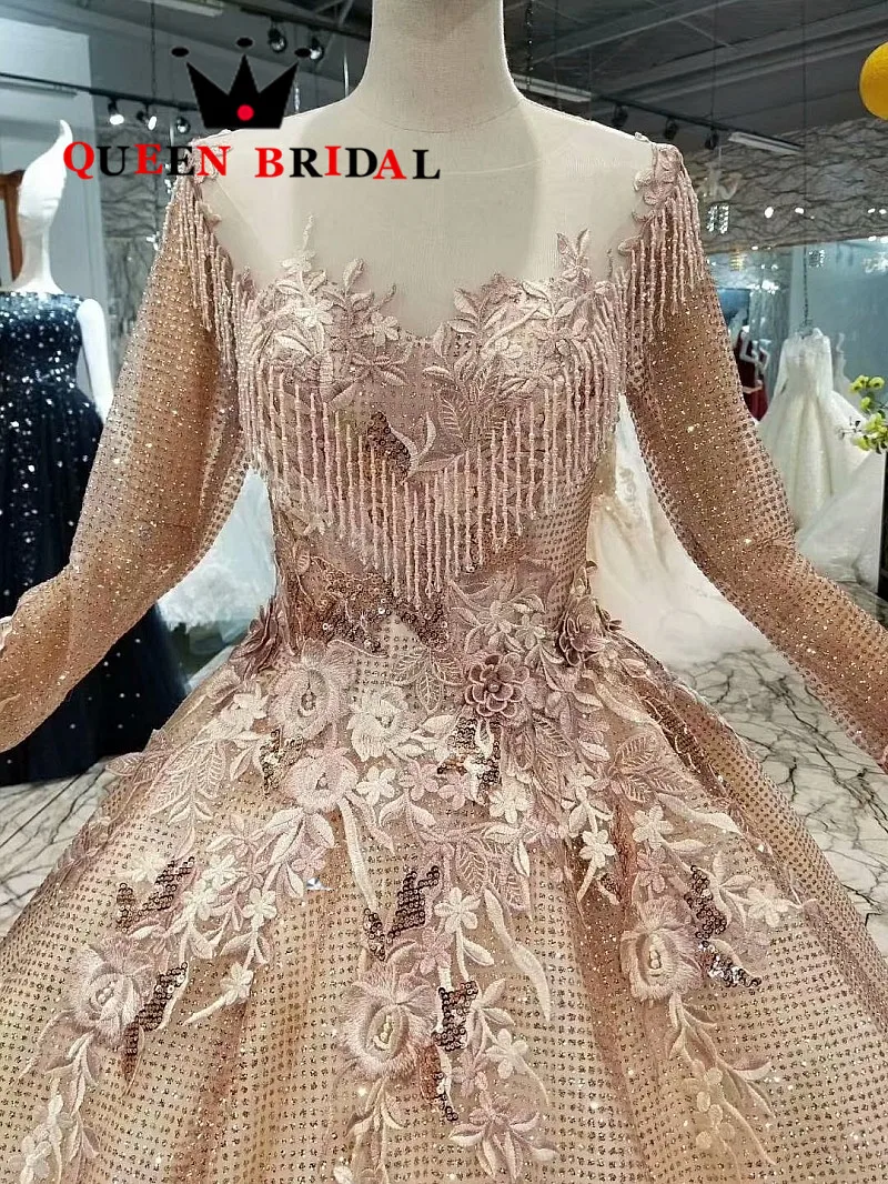 На заказ,, vestido de festa, Кристальные блестки, элегантное вечернее платье, Robe De Soiree, длинные рукава, женское вечернее платье EV122