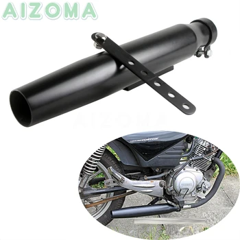 

Motorcycle 415mm Galvanized Iron Tapered Exhaust Muffler Pipe Universal Silencer for Harley Suzuki GT 125 250 500 Cafe Racer