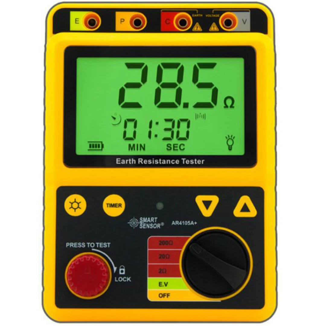 High precision Digital Earth Ground Resistance Tester AR4105B 0 2000