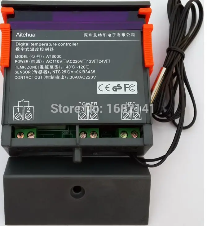 AT8030 30A AC110V Accuracy Electric Thermostat Regulator Incubator Temperature Controller Switch Control -40 Deg C to 120 | Инструменты