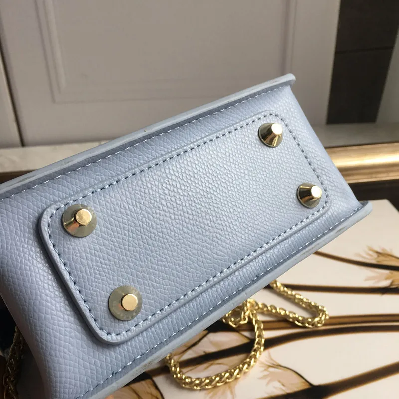  High quality Genuine leather handbags Women Golden chain Bag Luxury designer woman handbag fashion  - 33051098079