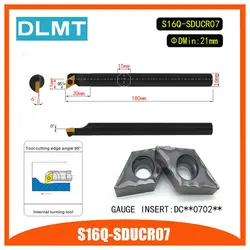 S16Q-SDUCR07 95 градусов резец для внутренней обточки держатель для DCMT070204 DCMT070208 вставить внутренняя борштанга токарный станок