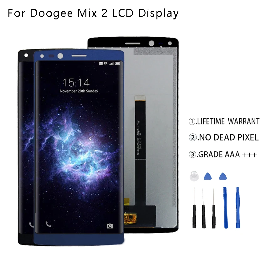 

Original For Doogee Mix 2 LCD Display+Touch Screen Digitizer For Doogee Mix 2 Display Screen LCD Assembly