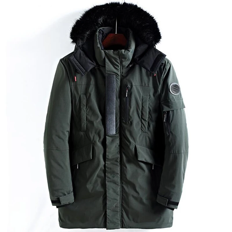 

Parka Men Winter Jackets Cotton Thick Brand Design Parkas Mens Casual Outerwear Mens Fur Coats casaco masculino Drop Shipping